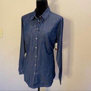 Bit n Bridle - Jean western cowgirl shirt large